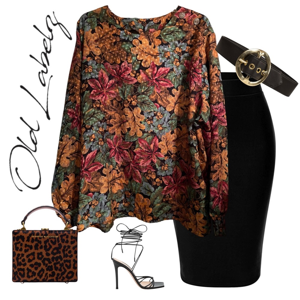 Plus Size Vintage Statement Blouse - image 3